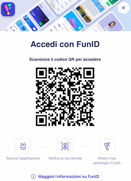 Registrati con FunID