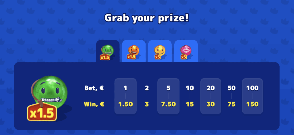 Fancy Faces Cash Grab Preise