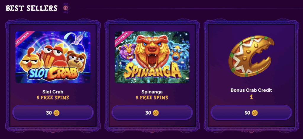 DuoSpin Bonus Crab Credit